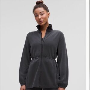 lululemon athletica softstream cinch waist full zip jacket